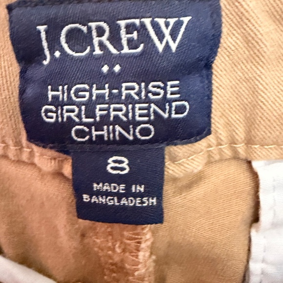 J.Crew High Rise Girlfriend Chino Polka-Dot Pants Sz 8 - Picture 5 of 15